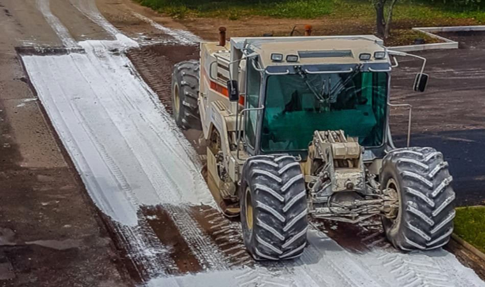 Mobile recycling machine on site